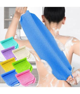 Serviette de bain exfoliante en feuille Serviette de bain extensible pour le dos et le corps entier Serviette gommante super absorbante Fournitures de bain