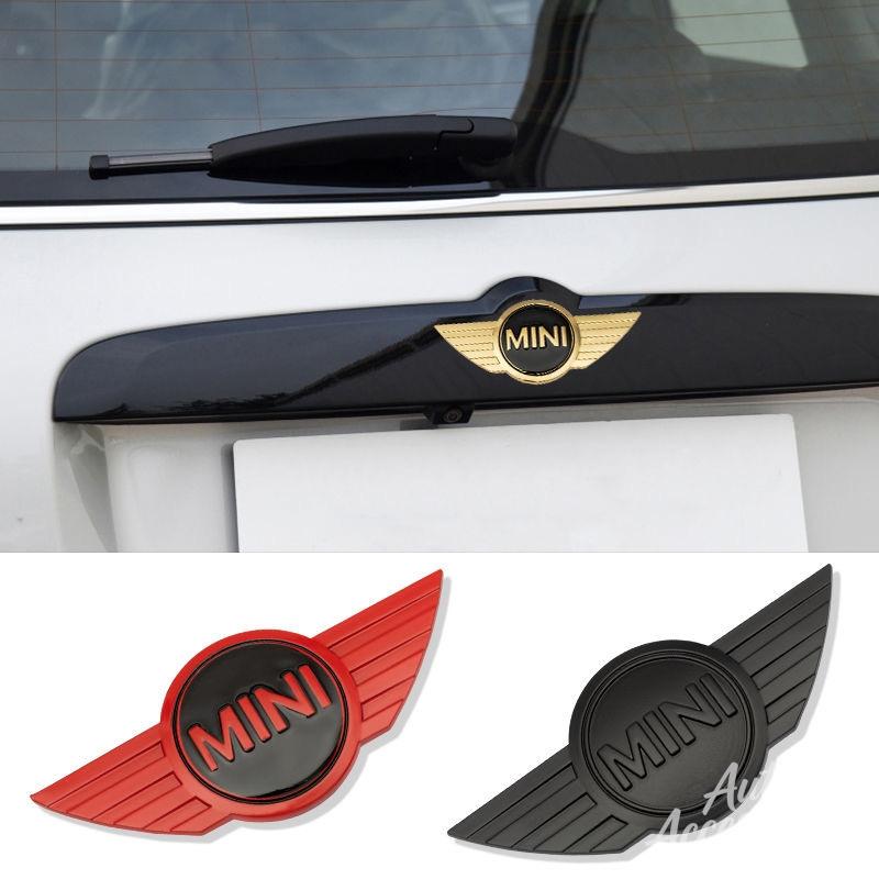 Car Rear Front Hood Decor Badge Metal Stickers For MINI Cooper S R53 R56 F55 F56 F65 R52 R57 R60 R58 Modified Decal Accessories G4