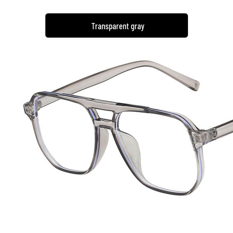 Retro Double-Bridge Sunglasses with Large Ocean Lenses - Fashionable and Simple Design