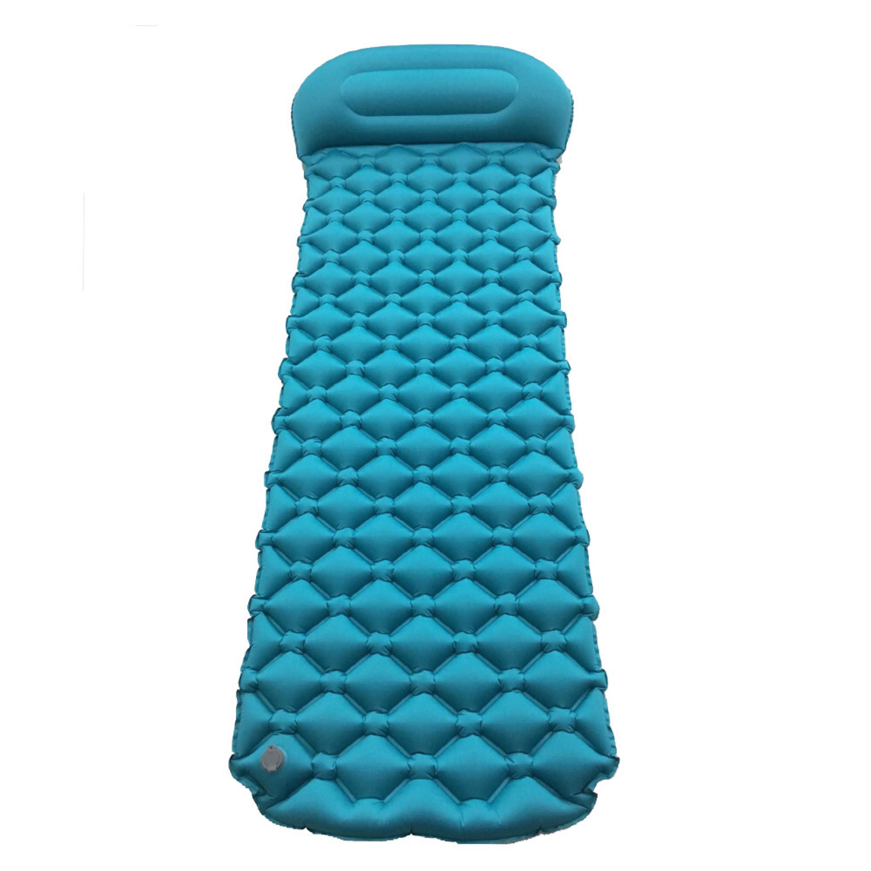 Nylon Camping Mat Self Inflating Beach Mat Hiking Camping Mattress 198*60*6cm синий