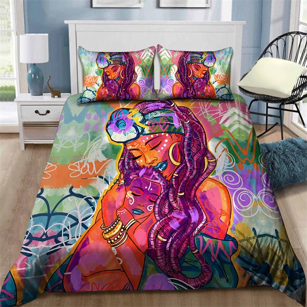 Bedding Sets African Flower and Figure Patterns Soft Duvet Cover