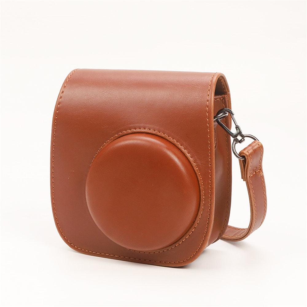 Für Instax Mini 12 11 8 9 Kameratasche PU-Leder Weiche Schutzhülle Reisetasche Für Fujifilm Filmkameratasche Mit Schultergurt