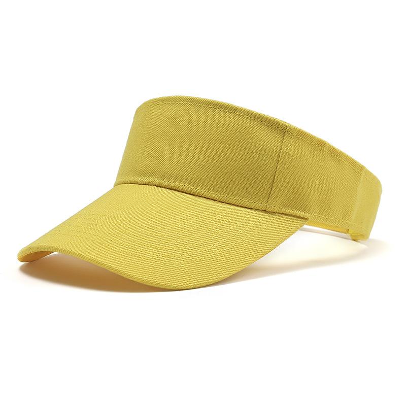 Outdoor-Sporthut, Sommer-Sonnenhut für Herren und Damen, Baumwolle, verstellbares Visier, UV-Schutz, Oberteil leer, solide Sportmütze, Tennis, Golf, Laufen