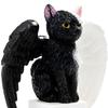Halloween Cat Figurine, Resin Witch Hat/Moon/Pumpkin/Skull Cat Statue for Halloween Tabletop, Mantel, Shelf, Desk Decor