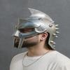 Antik Romersk Gladiatorhjälm Handgjord Spartansk Rustning för Cosplay, LARP, Historiska Återuppföranden Samlargåva