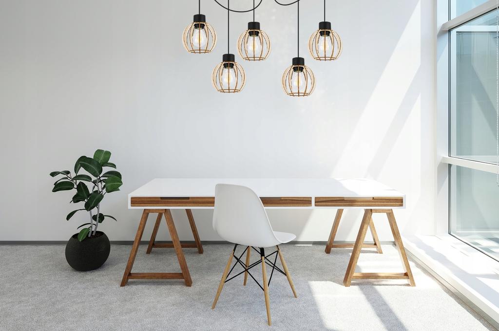 MODERN WOODEN LED CEILING HANGING LAMP