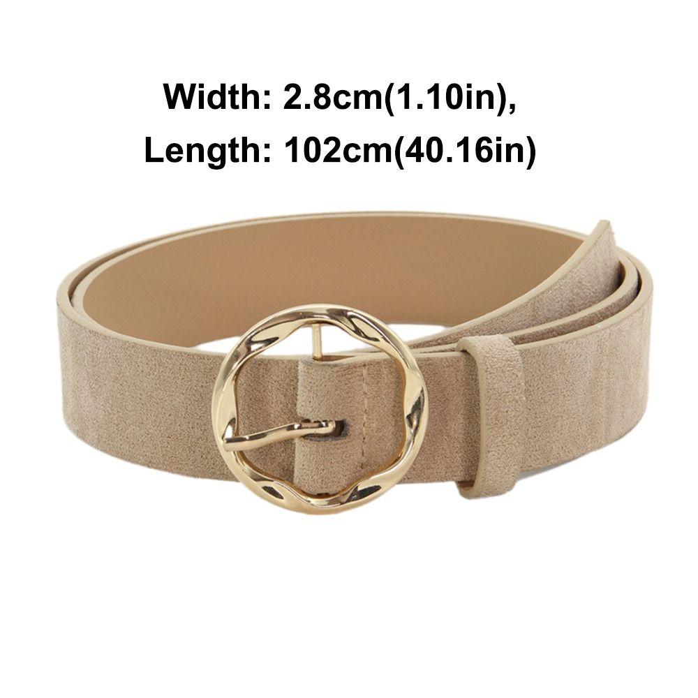 Luxury Design Suede Wide Belt PU Leather Business Waist Strap Pin Buckle Waistband Men Women