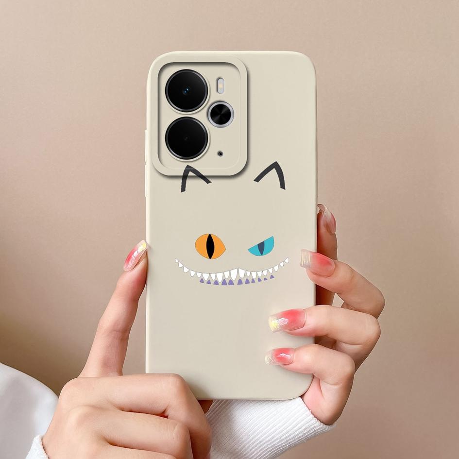 Cover Cases For Oppo Realme C75x 14X 14 14T Narzo 10 30 60 P3 A5 Pro Cute Cartoon Kitten Owl Patterns Liquid Silicone Dustproof Housing For Oppo Shell