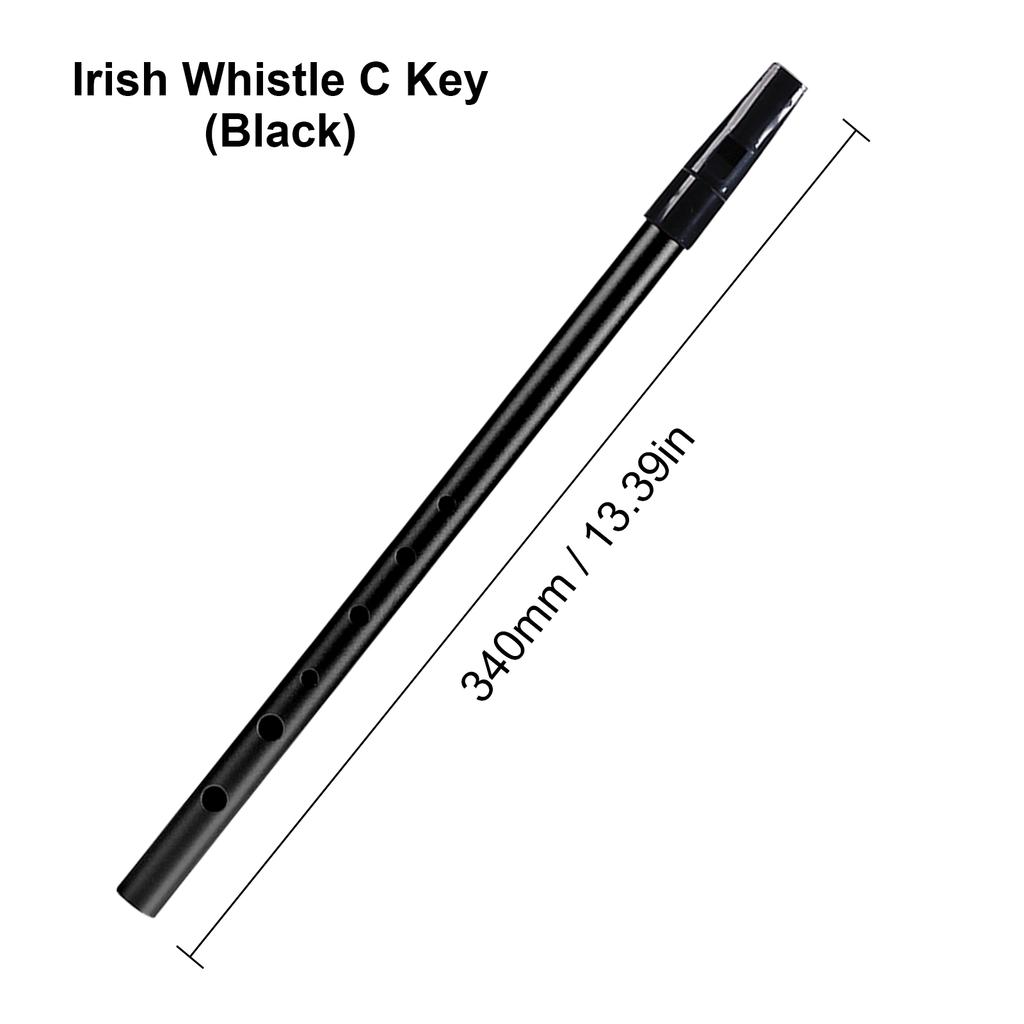 Irish Whistle C Key 6 Hole Key of C 6 Holes Flute Penny Whistle Tin Whistle Wind Musical Instruments for Student