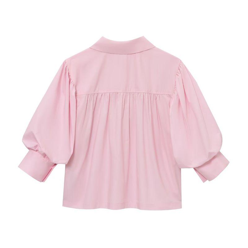 Jnleaog Spring New Arrival Women's Clothing Fashion Style French Fashion Design Series Poplin Shirt 2731082