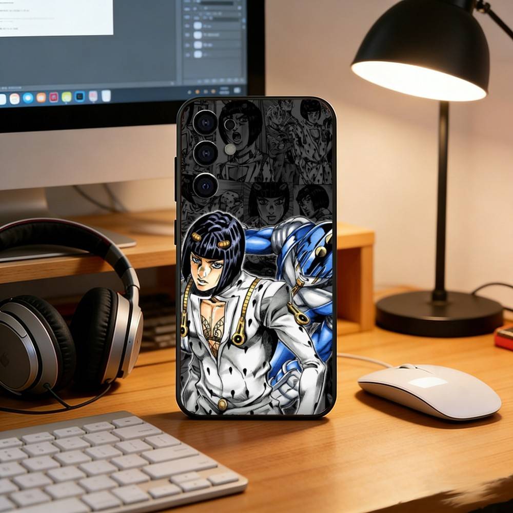 Anime JoJo's Bizarre Adventure  Phone Case For Samsung S25,S24,S21,S22,S23,S30,Ultra,S20,Plus,Fe,Lite,Note,10,Black Cover
