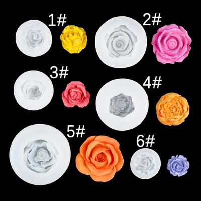 Rosenblüten Fondant Silikonform Set für Kuchen Dekoration und Schokoladenmousse Backen