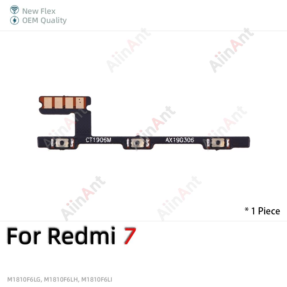 OEM Up Down Button Mute key Switch On Off Volume Power Flex Cable For Xiaomi Redmi Note 6 7 8 9 7A 9A 9T 8T 9s 9C 9i Pro Max 5G