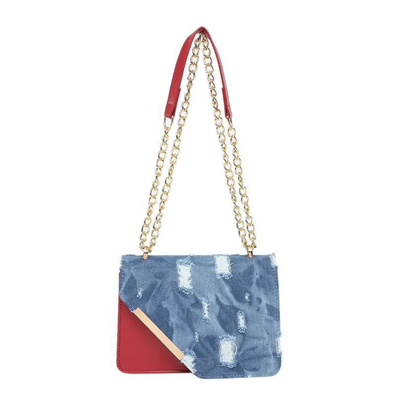 2025 spring new niche design casual shoulder bag women's bag tide this year popular contrasting color messenger small square bag