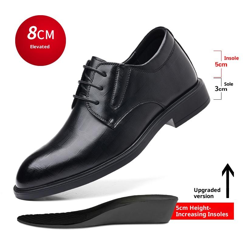 Vīriešu liftveida apavi auguma palielināšanai 3/6/8CM