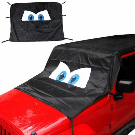 Солнцезащитная накидка на лобовое стекло, козырек-защита для Jeep Wrangler TJ JK JL 1997-2020