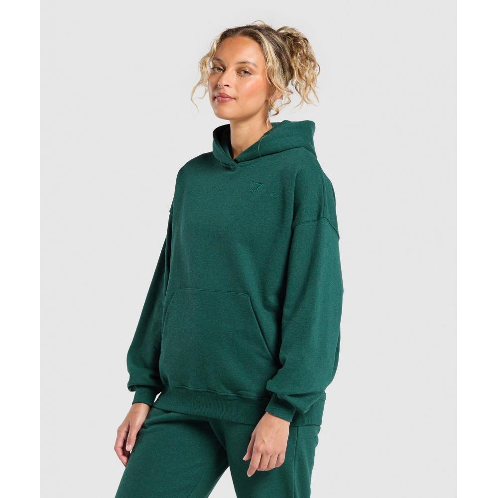 Gymshark Rest Day Sweats Hoodie Bros Bold Teal Marl B2a7p Tbrq