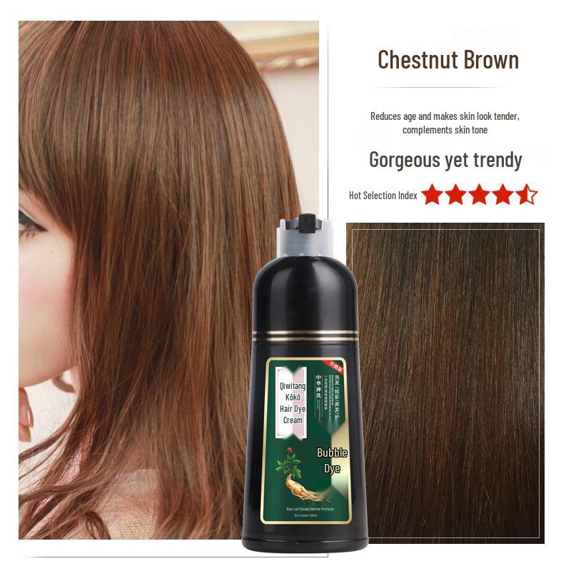 Qiwitang Natural Black Tea Hair Dye Cream 500ml