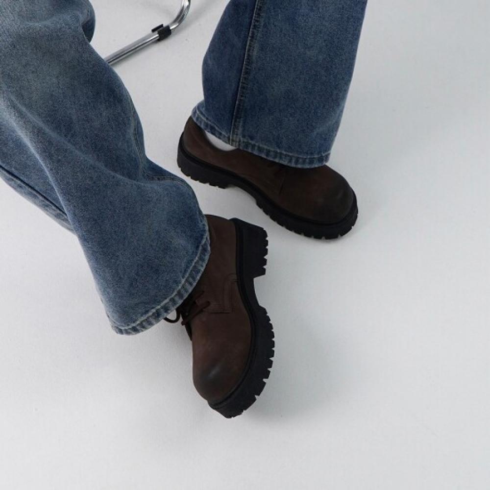 Onl Men 5cm Vintage Elevator Derby Shoes
