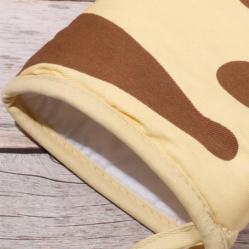 1 Stück Niedliche Cartoon Katze Pfoten Muster Topflappen Baumwolle Isolierhandschuhe Verbrühschutz Hitzebeständig Backzubehör Mikrowellenwerkzeug