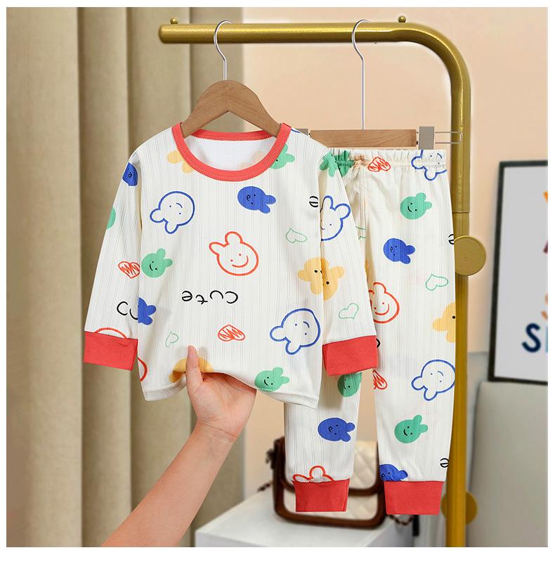 Autumn/Winter Pajama Set for Kids: Boys & Girls Long Sleeve Sleepwear