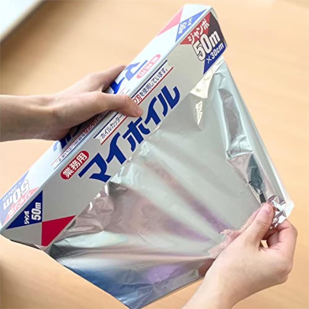 UACJ Aluminum Foil Silver 30cm X 50m for Oven and Frying Pan, No Separation, Pulp Blade, Made In Japan
