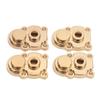 4Pcs RC Knuckle Cover Brass High Strength Rust Resistant RC Axle Gear Cover for FMS 1 24 FCX24 RC Crawler Gold