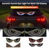 Dynamischer Teufelsauge Auto LED Aufkleber Licht XL8 Paar RGB Display USB Steuerung Multi-Modus Hohe Helligkeit Langlebig