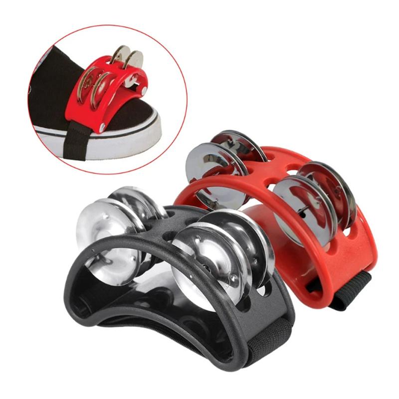 Elliptical Cajon Box Drum Companion Jingle Tambourine Percussion Instruments Accessory Hand Foot Davul Tambourine Drum