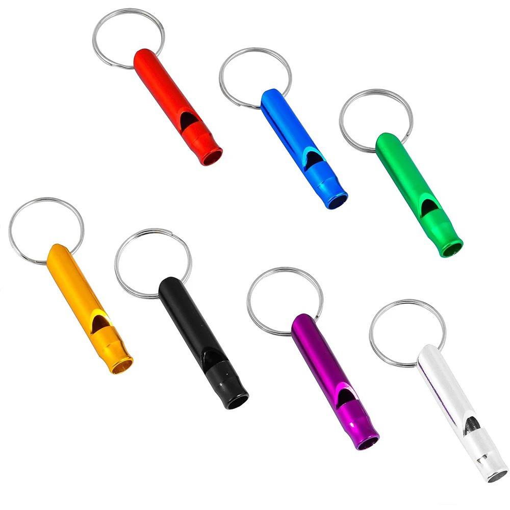 Compact Aluminum Survival Whistle for Outdoor, Lifesaving, Firefighting, and Training.