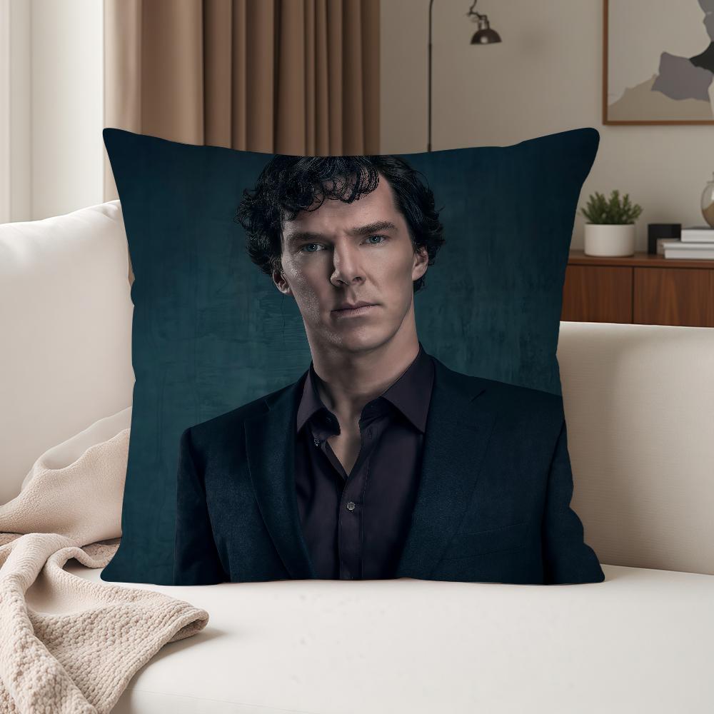 Movie SSherlock HHolmes Pillow Case Suitable For Bedrooms Living Rooms Cars Home Decoration