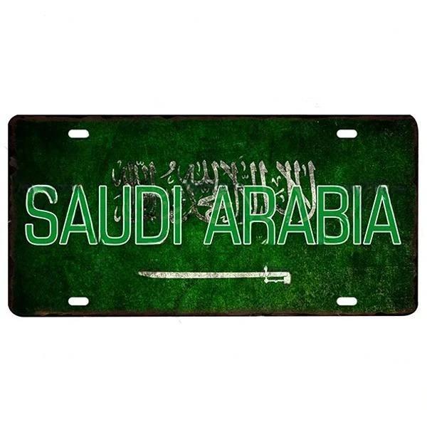 Metal Flag Sign Wall Decor 15x30 Cm Gift for Bar Cafe Office