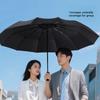 Fully Automatic 12 Bone Umbrella Enlarged Thickened and Reinforced Windproof Rainproof Portable Car-mounted Tri-fold Umbrella