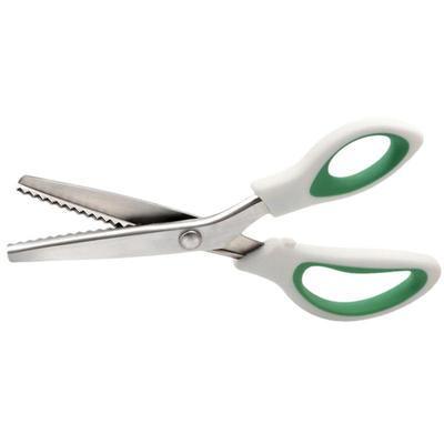 Tesoura de corte triangular com borda serrilhada Tesoura de picotar Tesoura de costura para corte Acessórios para artesanato Tesoura de molde para costura
