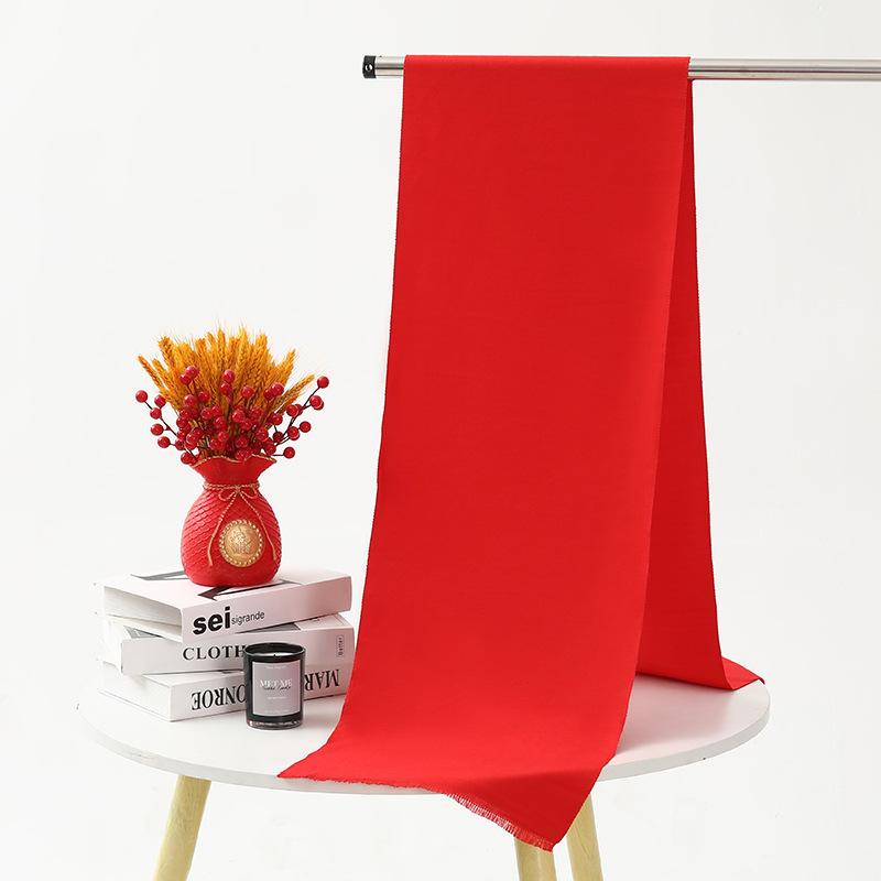 Chinese Red Scarf for Women Winter Warm Imitation Cashmere Scarf Versatile Ladies Shawl Big Red Scarf