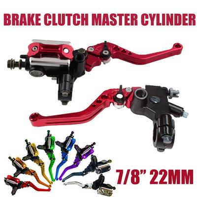 Nieuwe 7/8 "22mm Motorfiets Hoofdremcilinder Hevels Hydraulische Rempomp Koppeling Handgrepen Stuurhendel Reservoir Set