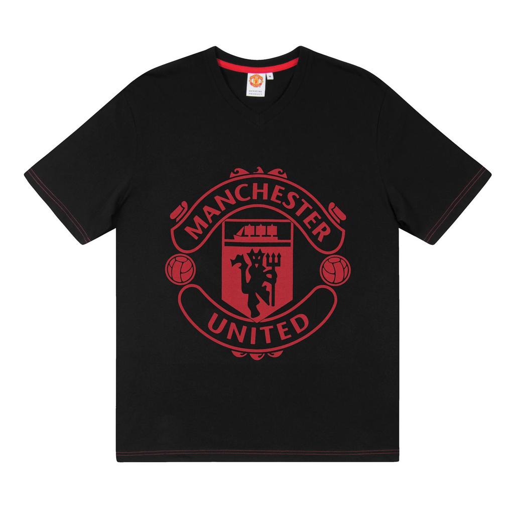 Manchester United FC Mens Crest Short Pyjama Set