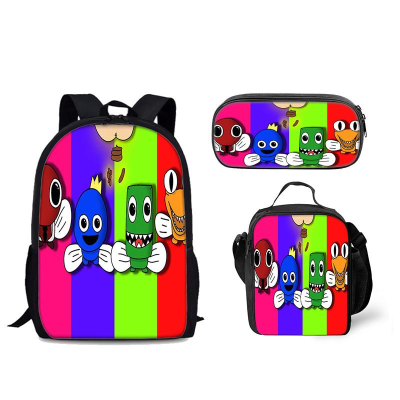 Regenbogen Freunde Rucksack Mit Kühlakku Brotdose Und Federmäppchen Für Den Täglichen Gebrauch
