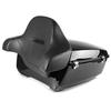 Topcase - King OLR - Compatible Harley Davidson - Glossy Black ABS - Luggage Rack Included