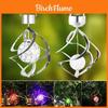 Solar Garden Wind Spinner Led Light Waterproof Rgb Colorful Lawn Decor For Outdoor Landscaping