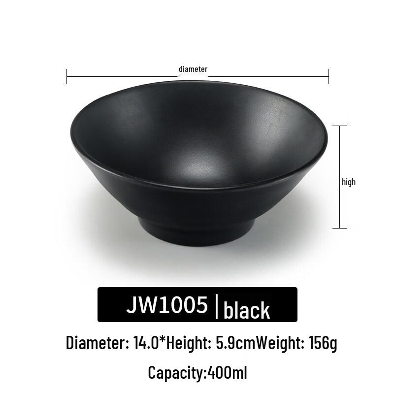 

Black Melamine Dipping & Soup Bowl
