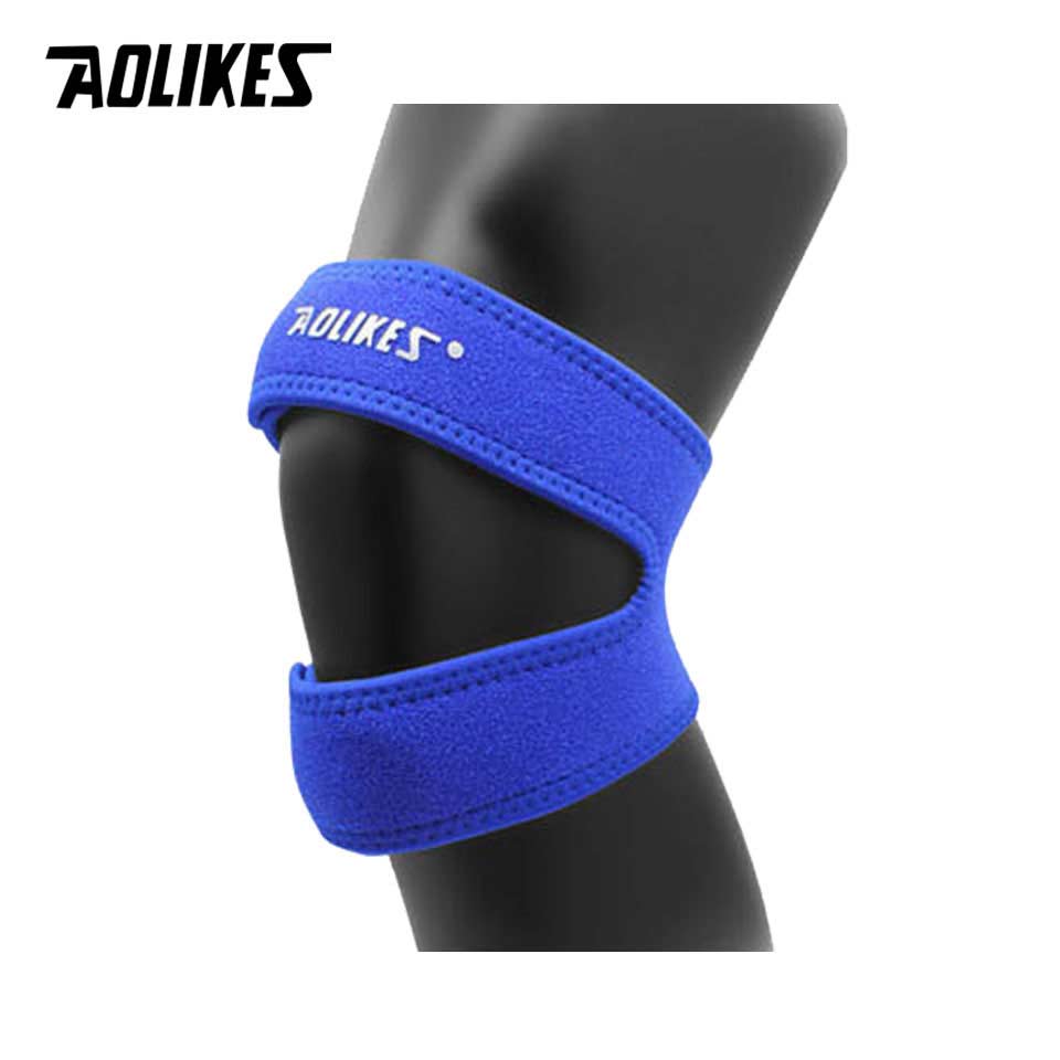 Aolikes 1Pcs Knee Support Patella Belt Elastic Bandage Sport Strap Knee Pads Protector Band Football Running Fitness Knee Brace