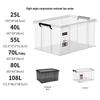 AiGe 50L Transparent Plastic Storage Box