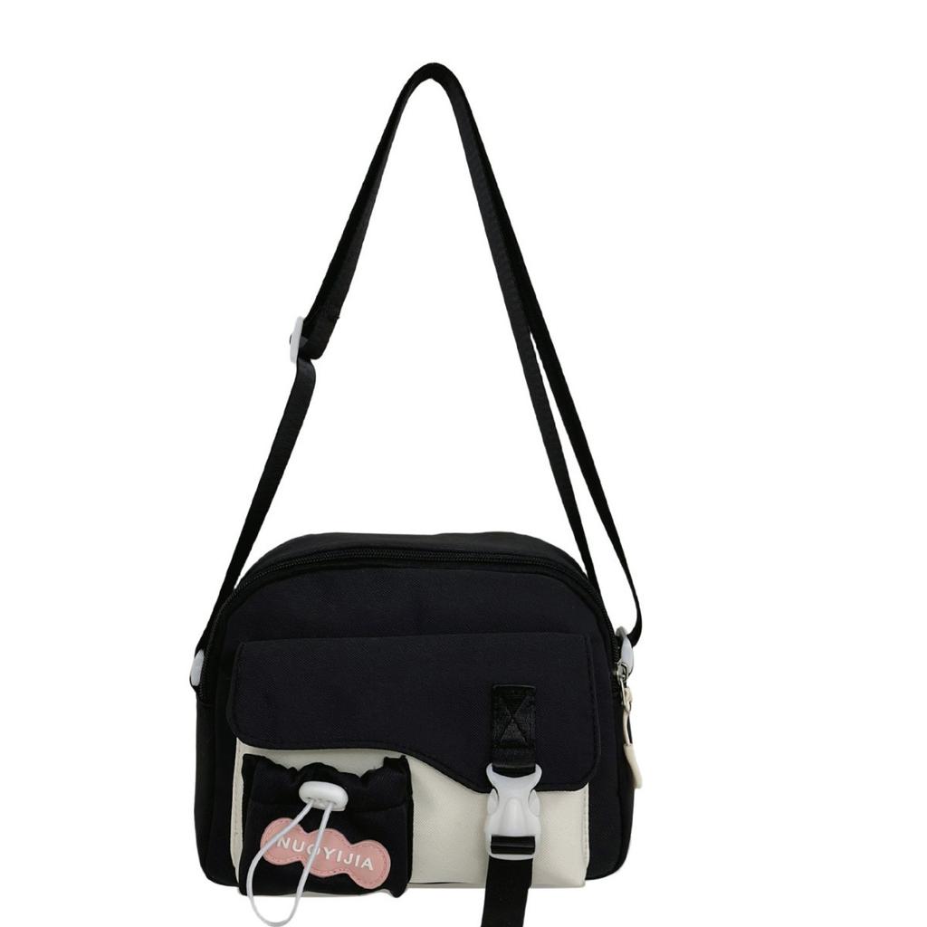 Schoolbag Sweet and Simple Matching Color Backpack Mori High Value Versatile Messenger Bag Casual and Lightweight Waterproof Shoulder Bag