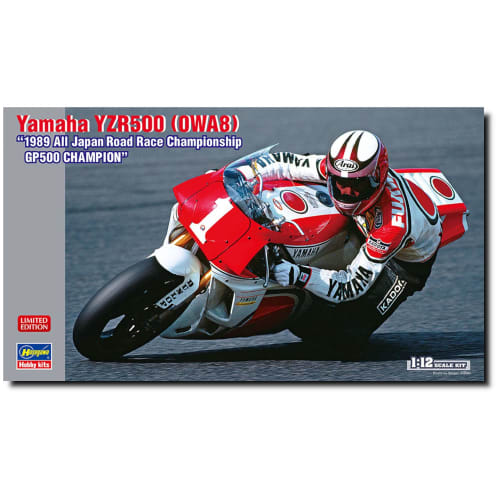 

Hasegawa 1/12 Scale Yamaha YZR500 (0WA8) 1989 All Japan Road Race Championship GP500 Champion Plastic Model Kit 21738