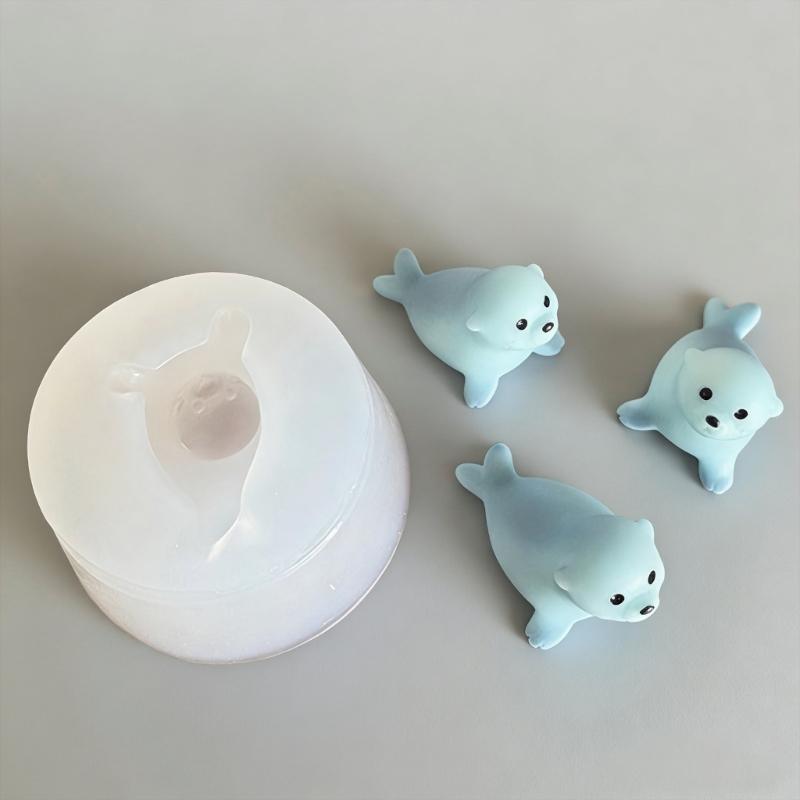 Food Safe Silicone Mini Seal Baking Mold with Easy Release Feature Ideal for Home Crafts and Candy Making