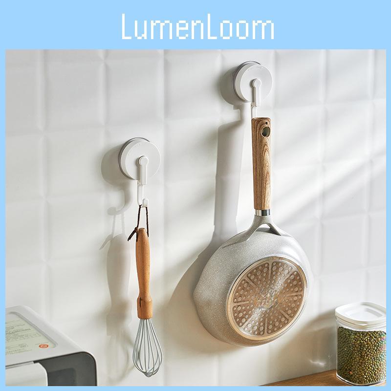 Japanese Style Rotating Suction Cup Hook Plastic No Drill Adhesive Free Bathroom Kitchen Home Office Organization Max Load 5kg