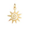5Pcs Stainless Steel Twist Sun Charms 13mmx19mm Spiral Pendants for DIY Jewelry Making Craft Accessories