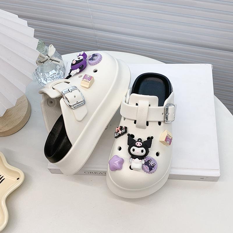 Adorable Cartoon Clog Shoes for Kids - New 2026 Closed-Toe Thick-Soled Slippers & Beach Sandals for Medium To Older Children