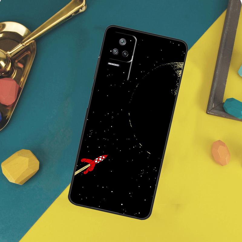 Cartoon Rocket Case For Xiaomi 14T 11T 12T 13T Pro 13 14 15 Ultra POCO X7 Pro X3 X5 X6 F5 F6 M6 Pro Funda